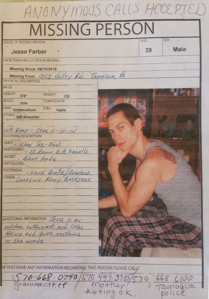 Day 4 of Search for Jesse Rex Farber, Sharp Mountain, Tamaqua, 8-16-2015 (100)