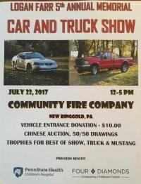 7-22-2017, Logan Farr Memorial Car and Truck Show, New Ringgold Fire Company, New Ringgold