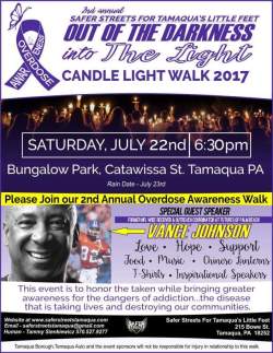 7-22-2017, Out Of The Darkness Into The Light Candlelight Walk, Bungalow Park to East End, Tamaqua