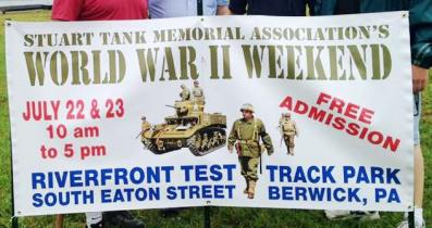7-22, 23-2017, Stuart Tank Memorial Association's WWII Weekend, at Berwick's Test Track Park, Berwick