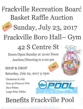 7-23-2017, Basket Raffle Auction, Frackville Borough Hall Gym, Frackville