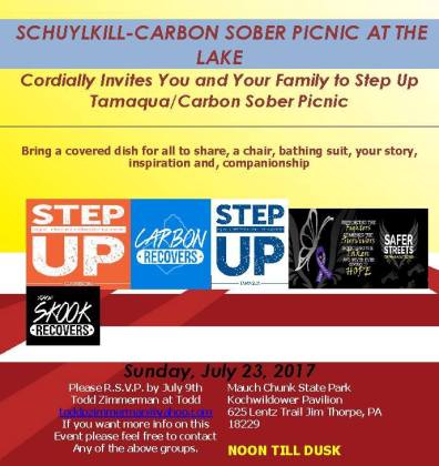 7-23-2017, Schuylkill Carbon Sober Picnic, Mauch Chunk Lake, Jim Thorpe