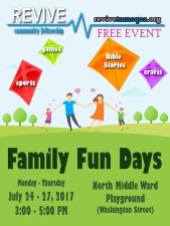7-24, 25, 26, 27-2017, Family Fun Days, North & Middle Ward Playground, Tamaqua