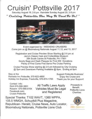 8-11, 12, 13-2017, Cruising Pottsville, Jerry's Classic Cars and Collectibles Museum, Pottsville