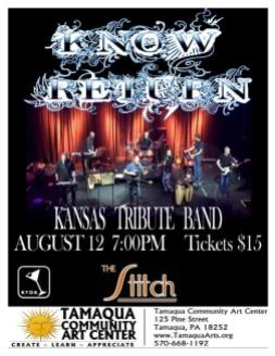 8-12-2017, Know Return, Kansas Tribute Band, at Tamaqua Community Arts Center, Tamaqua
