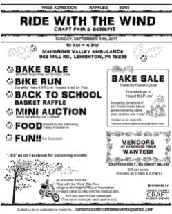9-10-2017, Bike Run, and Ride With The Wind Craft Fair and Benefit, at Mahoning Valley Ambulance, Lehighton (2)