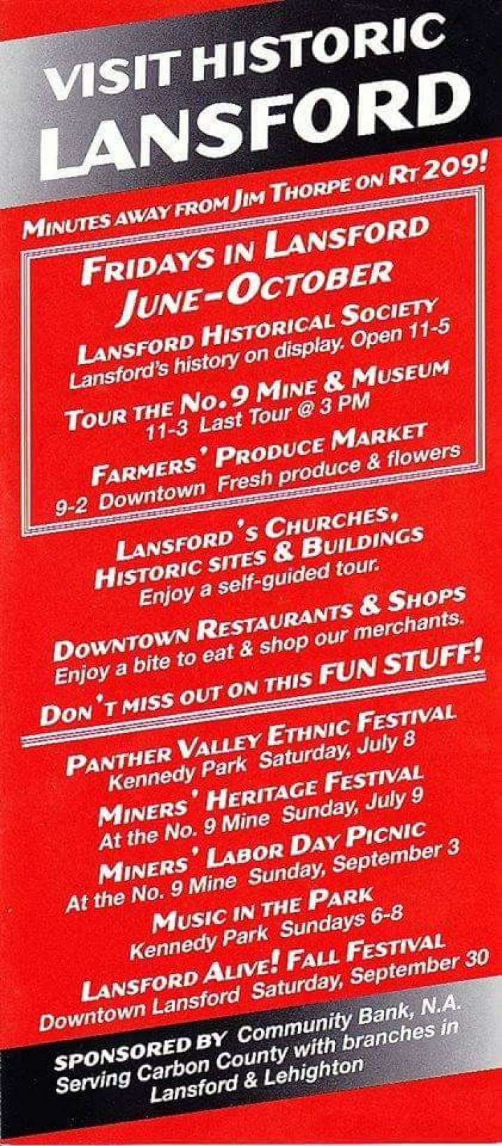 Visit Historic Lansford PA